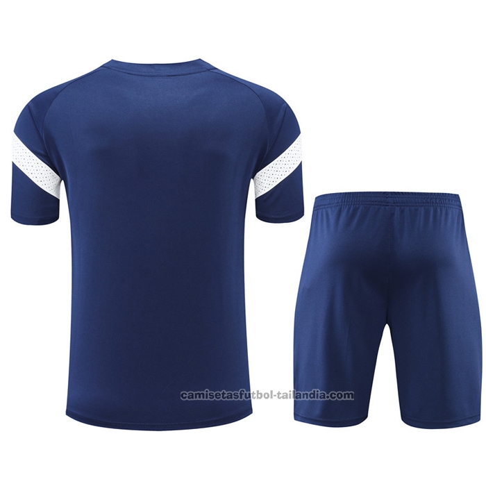 Chandal del Olympique Marsella Manga Corta 22/23 Azul - Pantalon Corto
